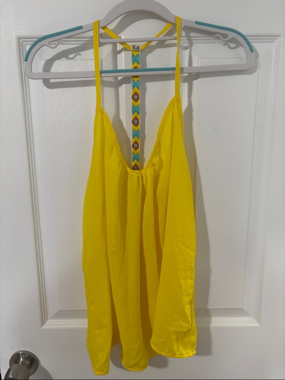 Lipstick Boutique Yellow stitched-Accent Camisole